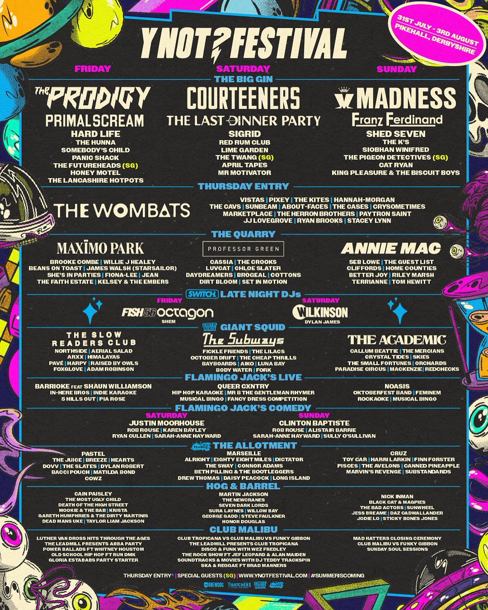 CRUZ (@band_cruz) on Twitter photo YNOT FESTIVAL
We are buzzing to be headlining the allotment stage hosted at <a href="/This_Feeling/">This Feeling</a> on Sunday 3rd August.
Limited tickets still available! ynotfestival.com/tickets/ YNOT FESTIVAL
We are buzzing to be headlining the allotment stage hosted at <a href="/This_Feeling/">This Feeling</a> on Sunday 3rd August.
Limited tickets still available! ynotfestival.com/tickets/