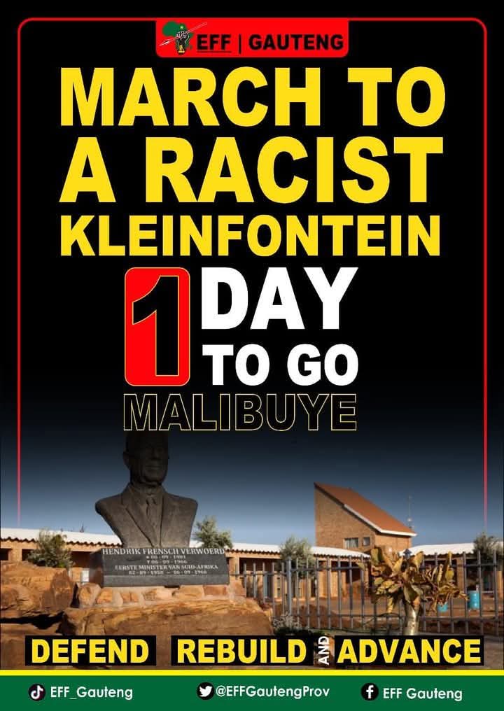 shaun_dlanjwa's tweet photo. #RacismMustFall
#RacistOraniaMustFall
#RacistKleinfonteinMustFall

The EFF is the only political party that is confronting racism head on. There is no white racist that can claim to fund the @EFFSouthAfrica . All other political parties are in the pockets of white racists. https://t.co/CFwTrXfOMR