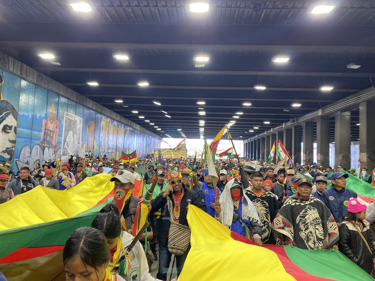 🎋 <a href="/UNIPAcomunica/">UNIPA_Awa</a> en el marco de la Minga Indígena Nacional, presente en la Movilización del 01 de mayo, Día del Trabajador ✊

#UNIPA
#ONIC
#MingaIndígenaNacional
#DíaDelTrabajador