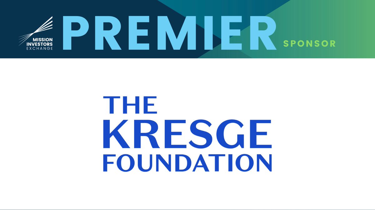 Thank you to The Kresge Foundation for supporting MIE’s #MissionInstitute25, May 5–7! Through grantmaking and social investing in arts, education, health &amp; more, Kresge expands access to opportunity and creates pathways to the economic mainstream. #ImpactInvesting