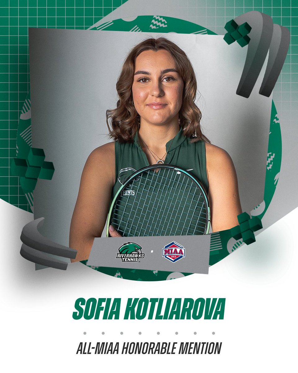Sofia Kotliarova received an honorable mention in singles after going 5-4 in MIAA play this spring, primarily competing at the No. 3 position.  (3/3)