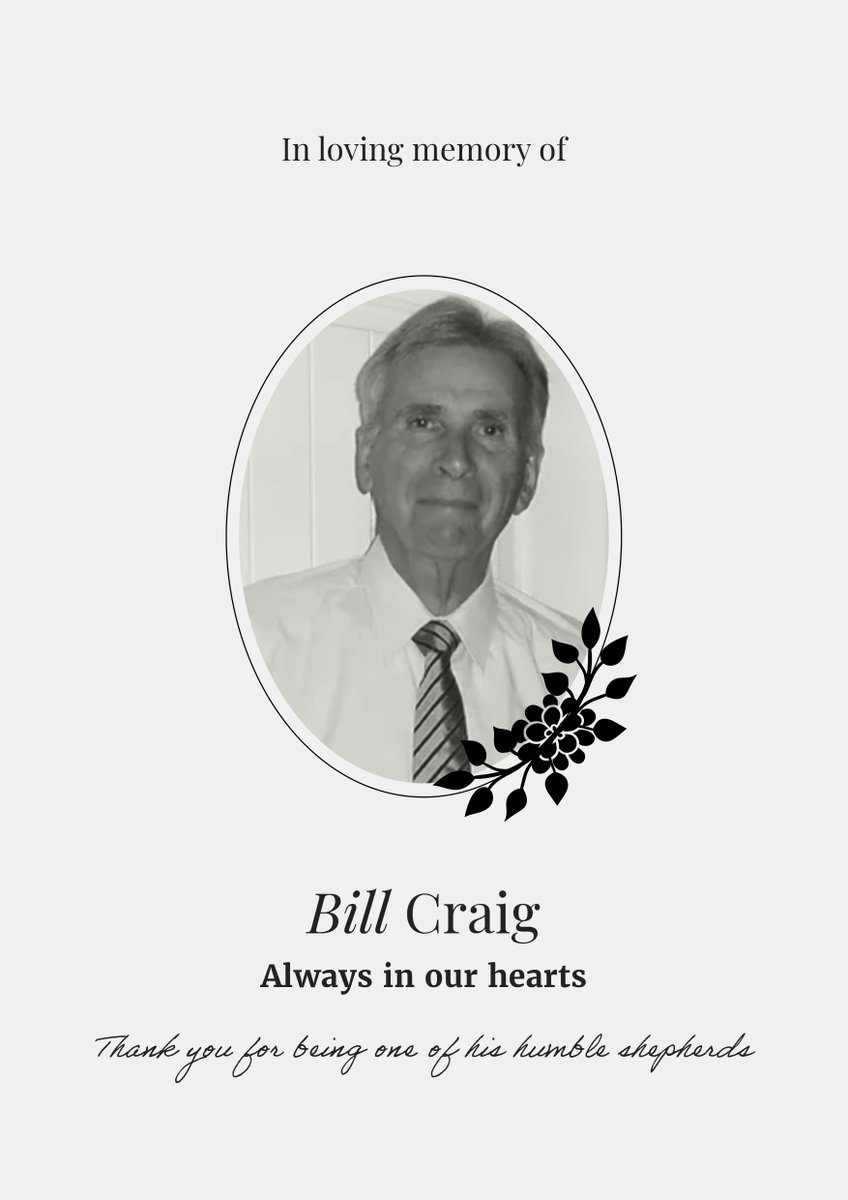 Remembering Bill Craig

With heavy hearts, we share the passing of Bill Craig, a cherished host of our Sunday Praise program. His unwavering faith and humble spirit will forever inspire us. Rest in peace, Bill. 🙏❤️

#RememberingBillCraig #SundayPraise #FaithfulServant