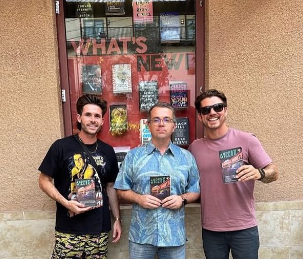 Happy anniversary to NAMASTE MART CONFIDENTIAL, published 1 year ago today by <a href="/RunAmokCrime/">Run Amok Crime</a> 🥂