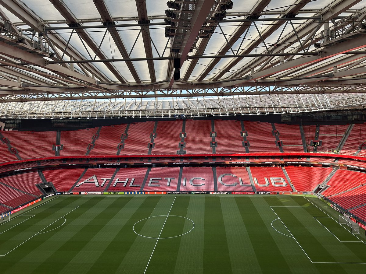Raff Tindale (@rafftindale) on Twitter photo The calm before the storm. In position at El Estadio San Mamés ahead of Athletic Bilbao vs. Manchester United in the semi-finals of the #UEL.
Ruben Amorim’s side have already knocked out one Basque side this competition, can the Red Devils do it again?
Stay tuned on <a href="/HaytersTV/">Hayters TV</a> The calm before the storm. In position at El Estadio San Mamés ahead of Athletic Bilbao vs. Manchester United in the semi-finals of the #UEL.
Ruben Amorim’s side have already knocked out one Basque side this competition, can the Red Devils do it again?
Stay tuned on <a href="/HaytersTV/">Hayters TV</a>