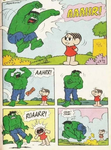 Hulknaoentender's tweet photo. ÚNICA PESSOINHA QUE HULK TER MEDO DE ENFRENTAR... https://t.co/AjrtvuWcSV