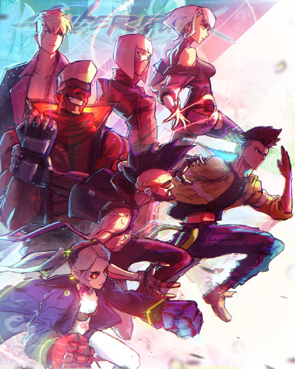 some old cyberpunk edgerunners art i did