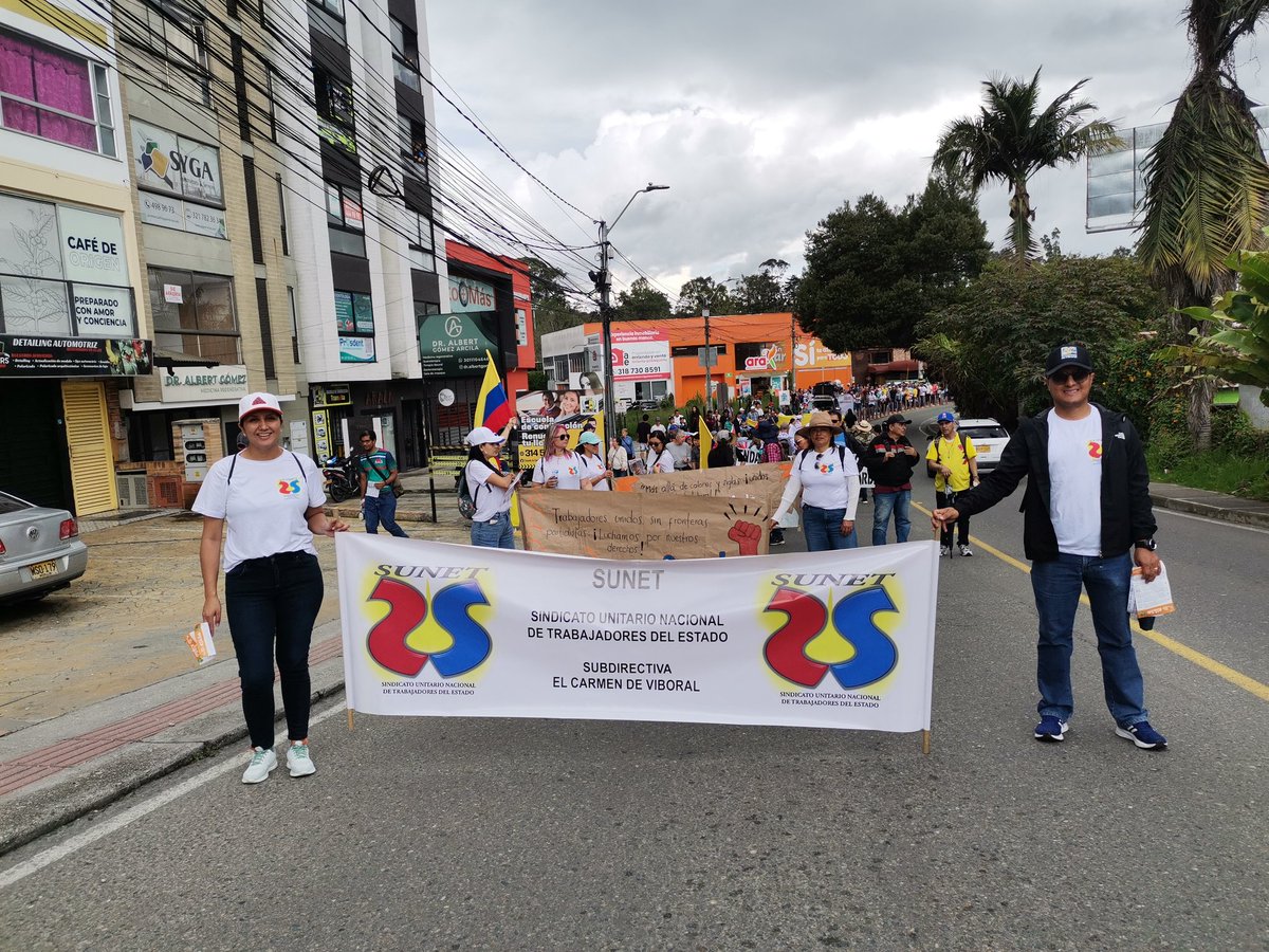 ElSunet's tweet photo. 01 de mayo | Día Internacional del Trabajo
Desde SUNET Subdirectiva El Carmen de Viboral, decimos con fuerza y convicción:
¡Presente, presente, presente! @sunetcolofc @GermanSUNET https://t.co/wKk0nNcSxy