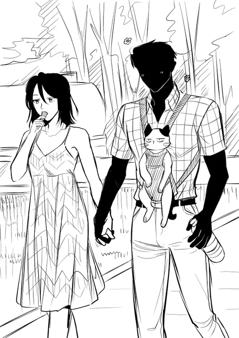 It's 1am and I can't sleep. Here's Maya and Daniel going on a date. 

Reference in the comment.

#mybossdoesnthaveaface 