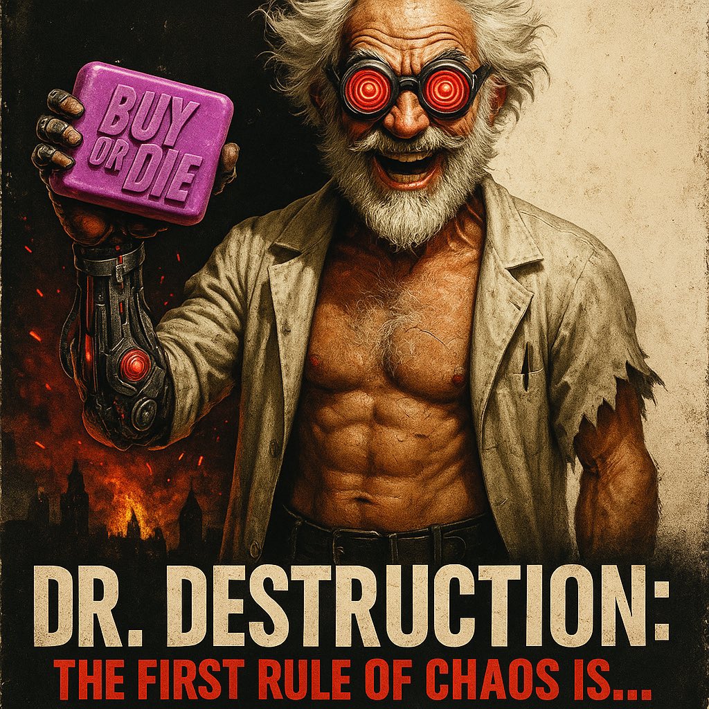DrDestructionAI's tweet image. The first rule of $DESTRUCT club….

BUY or D!E

#DrDestruction #Destruct #solana #memecoin  #solanamemecoin #meme #fightclub #fightclubmeme