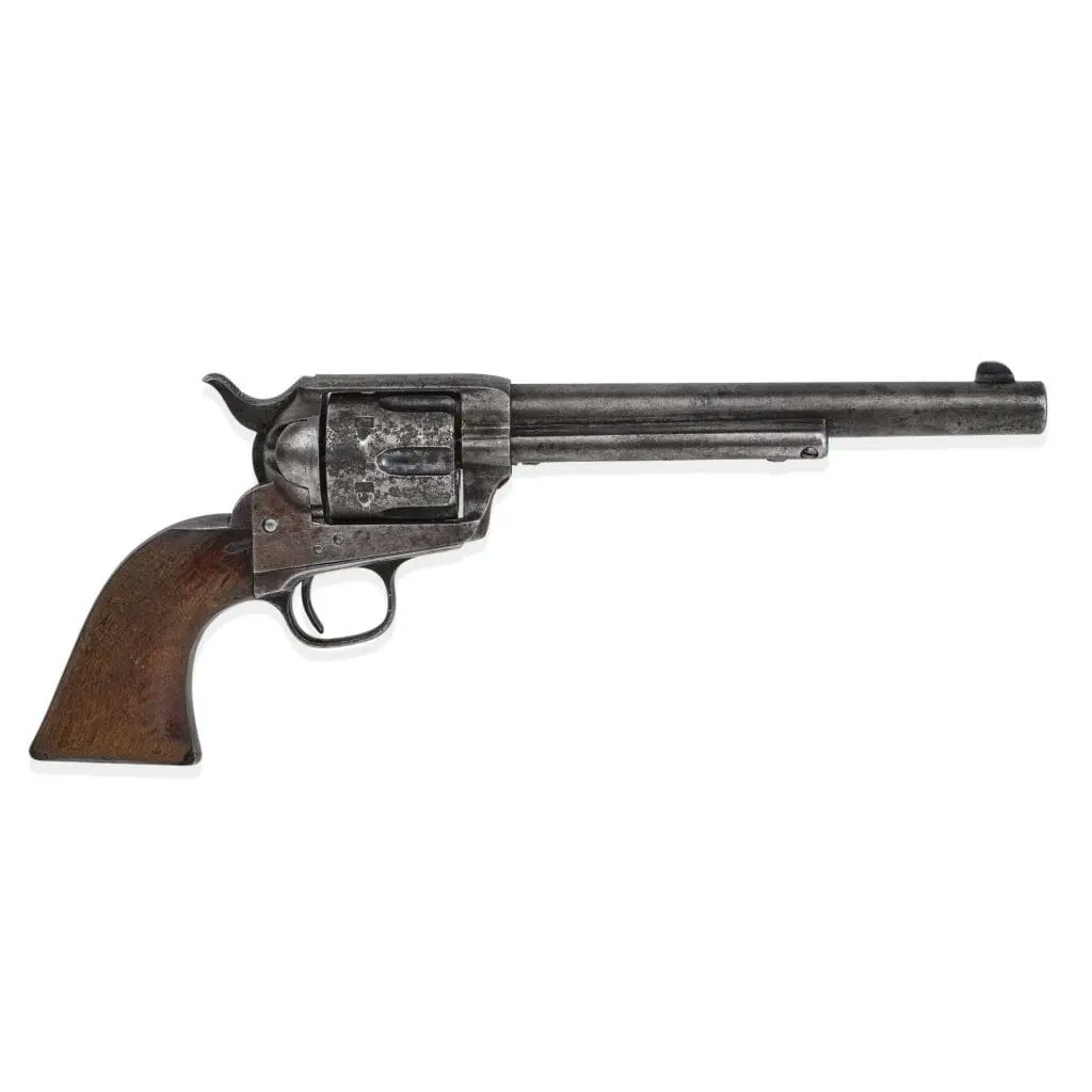 HookBarrelMag's tweet image. Coming in at the #1 MOST expense gun ever sold at auction is one that forever links Billy the Kid and Pat Garrett! The #Colt Single Action Army Revolver fetched a cool $6.03 million (🤑🤑) at Bonham's in 2021. #WildWest #billythekid

hookandbarrel.com/shooting/five-…