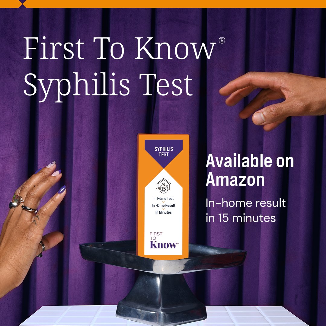 _firsttoknow's tweet photo. Did you know our First To Know® Syphilis Test is available on Amazon?
Check out the first and only over-the-counter syphilis test that delivers an accurate in-home result in just 15 minutes: https://t.co/WZSby3uBQ6
#NOWDx #FirstToKnow #Syphilis #InHomeTesting #STI #Prevention #SexualHealth #Amazon