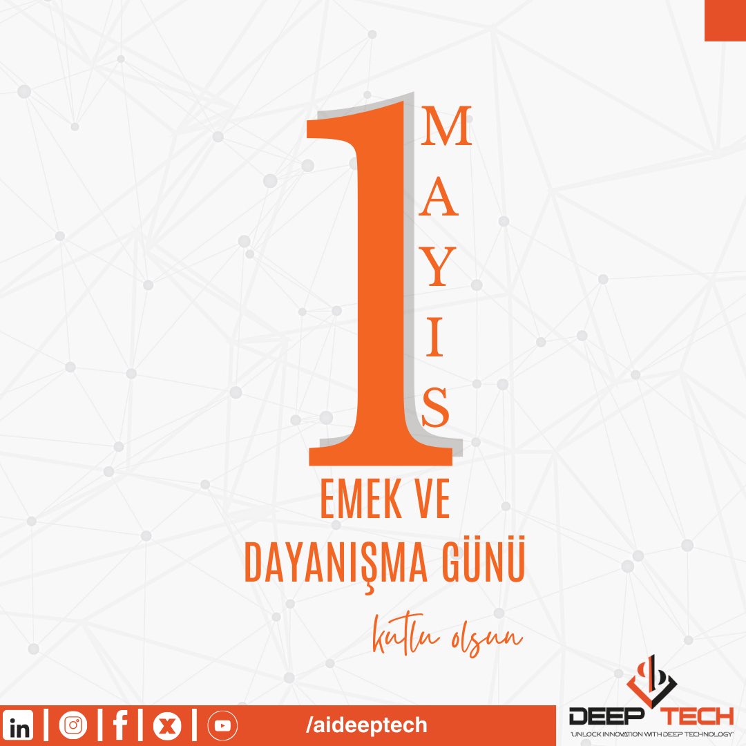1 Mayıs Kutlu Olsun… #1mayısemekvedayanışmagünü #aideeptech