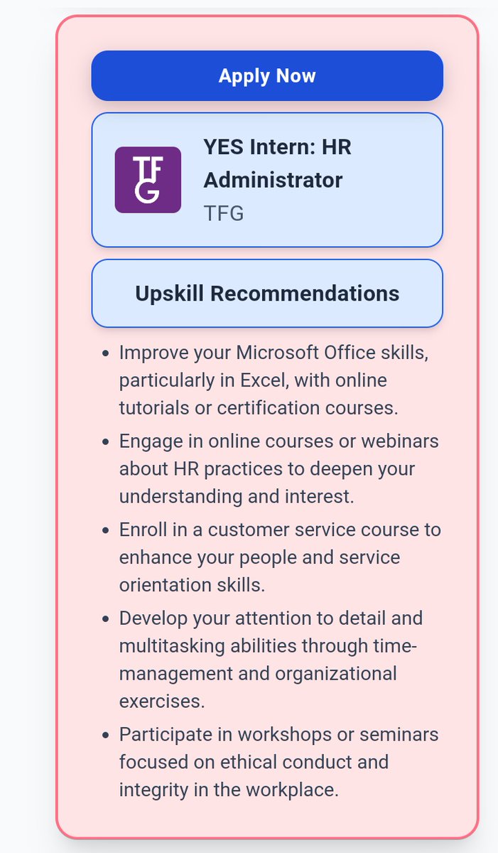 CarolBoitumelo1's tweet photo. TFG is hiring !
πYES Intern: HR Administrator
Location: Western Cape, South Africa
Apply here: https://t.co/8ZvQhSUbYm
#JobSearch #NowHiring #CareerGrowth #RemoteJobs #TechJobs #CoverLetterTips #InterviewPrep #Upskill #GetHired #JobTrackerAI https://t.co/sfWNTxjcXc
