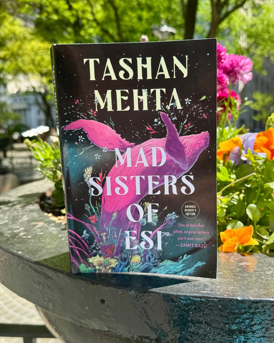 April Showers bring May flowers and these captivatingly beautiful ARCs of MAD SISTERS OF ESI by Tashan Mehta to the DAW offices. Hardcover releases August 5th.