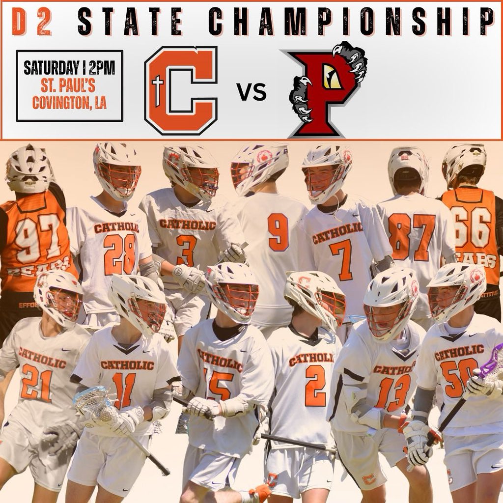 The Bears play for the D2 State Championship on Saturday against Parkway at 2PM at St. Paul’s
Come out and support the Bears!