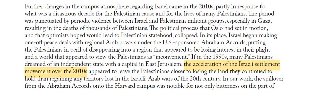 David Litman (@dmlitman) on Twitter photo 1/ 🧵One little claim contained in <a href="/Harvard/">Harvard University</a>'s antisemitism task force report has bothered me to no end. Without passing judgment on the rest of the report, allow me to explain.
In its section on "Changes in Pro-Palestine Organizing," the authors make the claim highlighted here. 1/ 🧵One little claim contained in <a href="/Harvard/">Harvard University</a>'s antisemitism task force report has bothered me to no end. Without passing judgment on the rest of the report, allow me to explain.
In its section on "Changes in Pro-Palestine Organizing," the authors make the claim highlighted here.