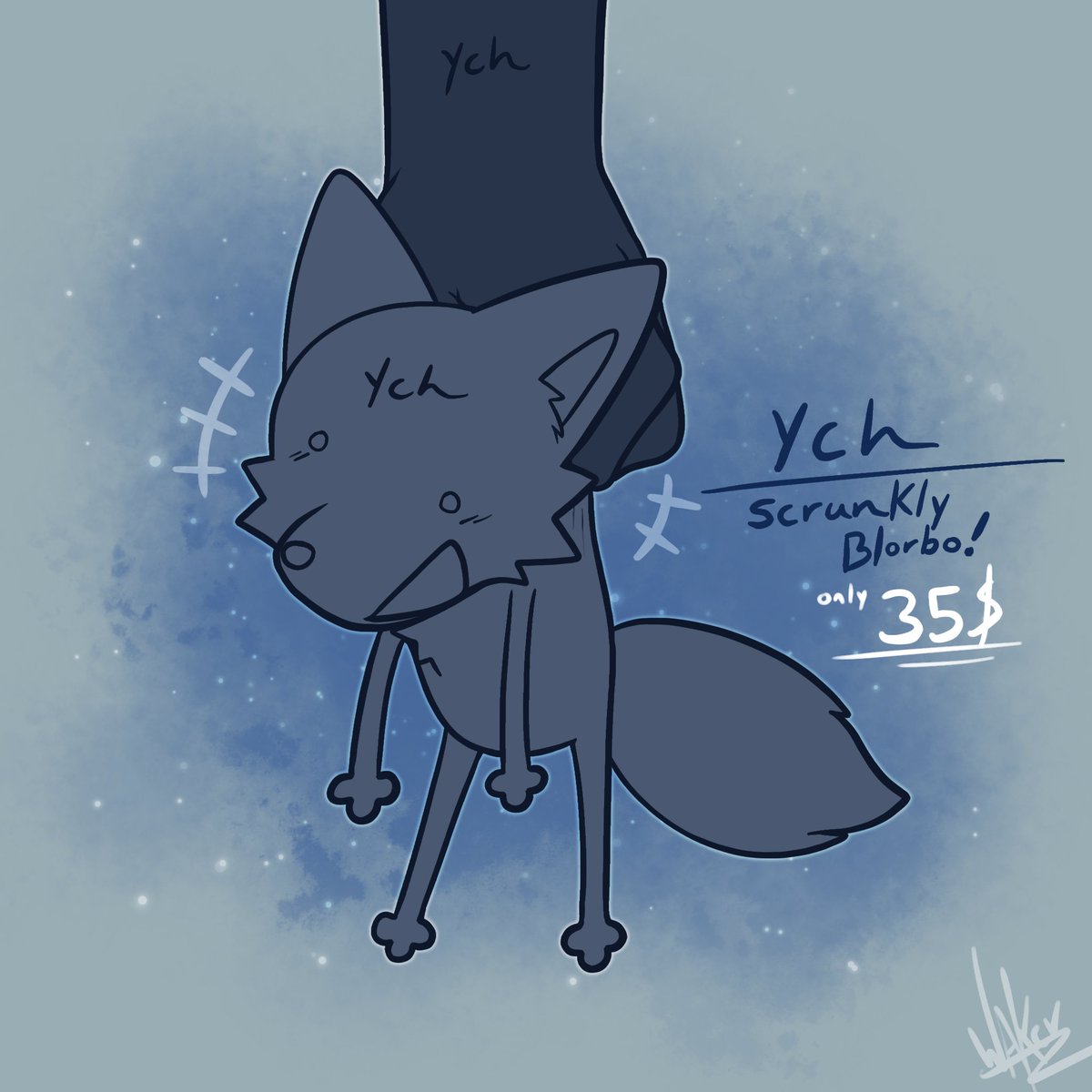 Waker6081's tweet photo. Scrunkly Blorbo YCH https://t.co/MHNeBoU3IB