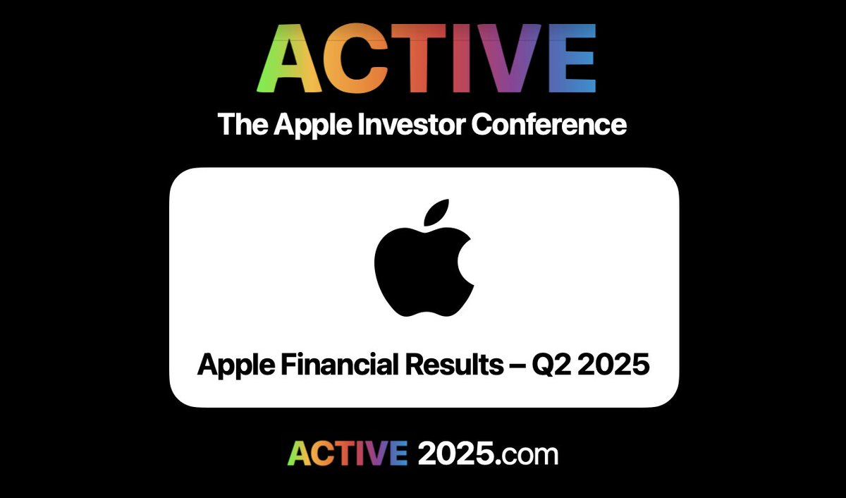 ACTIVE: The Apple Investor Conference (WWiC) (@wwic_live) on Twitter photo ACTIVE will be hosting Q&A tomorrow (Friday) at 2pm ET with Horace Dediu (<a href="/asymco/">Horace Dediu</a>) to discuss Apple's $AAPL 2Q2025 performance.
This livestream will be open to pubic for viewing. However, only current and past registered ticket holders can participate.
Follow us at ACTIVE will be hosting Q&A tomorrow (Friday) at 2pm ET with Horace Dediu (<a href="/asymco/">Horace Dediu</a>) to discuss Apple's $AAPL 2Q2025 performance.
This livestream will be open to pubic for viewing. However, only current and past registered ticket holders can participate.
Follow us at