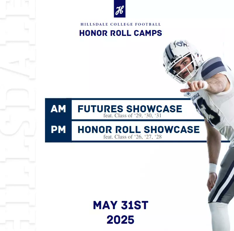 Midwest Athletics Academy & Events (@mdwestathletics) on Twitter photo π¨ Reminder: Register now for the Hillsdale College Football <a href="/Hillsdale_FB/">Hillsdale Football</a> Honor Roll Showcase! ππ
ποΈ Deadline: May 16 β no walk-ups!
π register.ryzer.com/camp.cfm?ID=29β¦
Built for those who make the grade in the classroom and on the field.
Come get reps, get coached, get evaluated, π¨ Reminder: Register now for the Hillsdale College Football <a href="/Hillsdale_FB/">Hillsdale Football</a> Honor Roll Showcase! ππ
ποΈ Deadline: May 16 β no walk-ups!
π register.ryzer.com/camp.cfm?ID=29β¦
Built for those who make the grade in the classroom and on the field.
Come get reps, get coached, get evaluated,