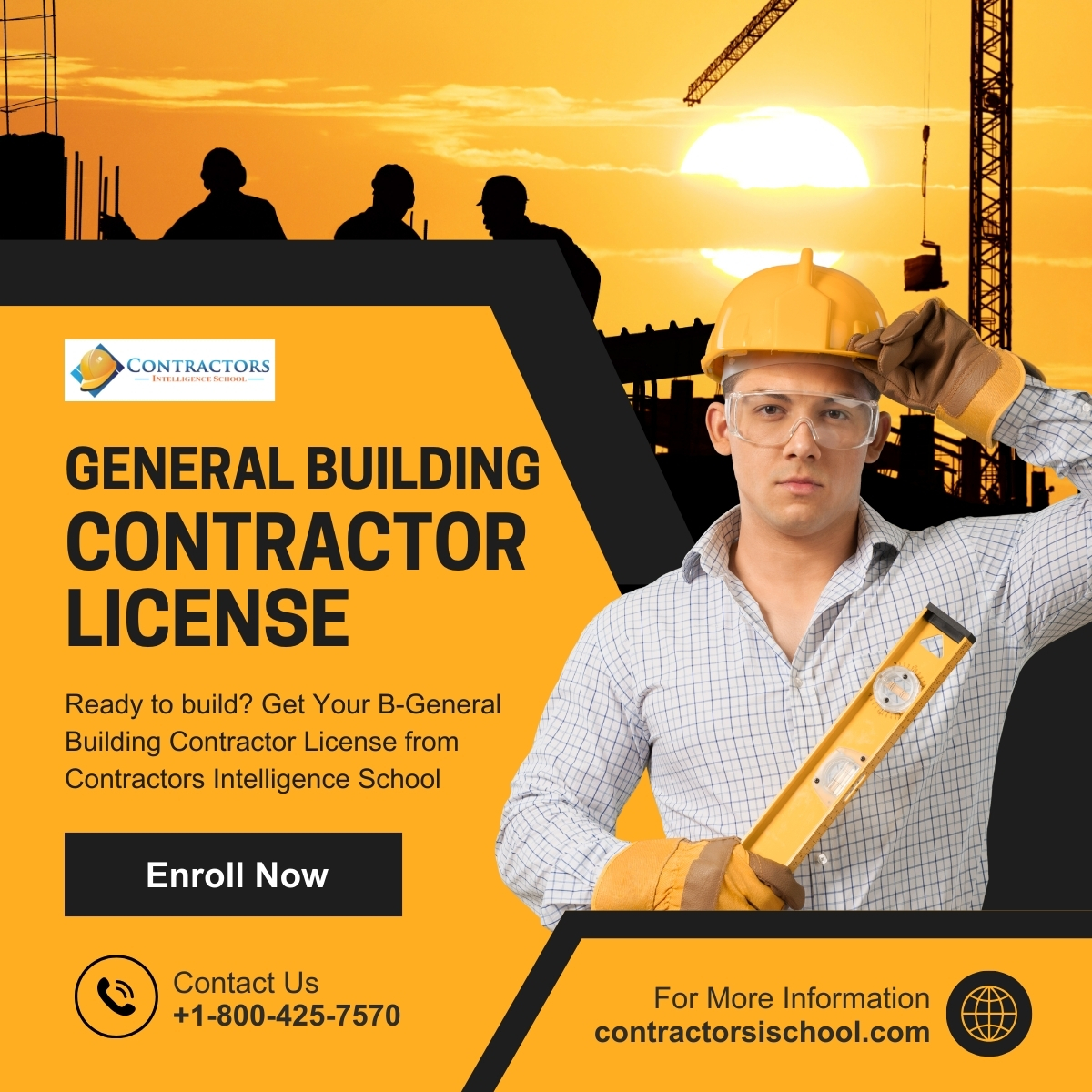 ContractorsSchl's tweet photo. 🚀 Get Your California B-General Building Contractor License FAST! 🚀

🌐 Visit: https://t.co/6mOUaxtFQ5 

#CaliforniaContractorLicense #ContractorsLicense #ContractorLicense #ContractorsSchoolCalifornia #BuildYourFuture #ConstructionBiz #ContractorLife #LicensedPro https://t.co/DdE2n8IBWS