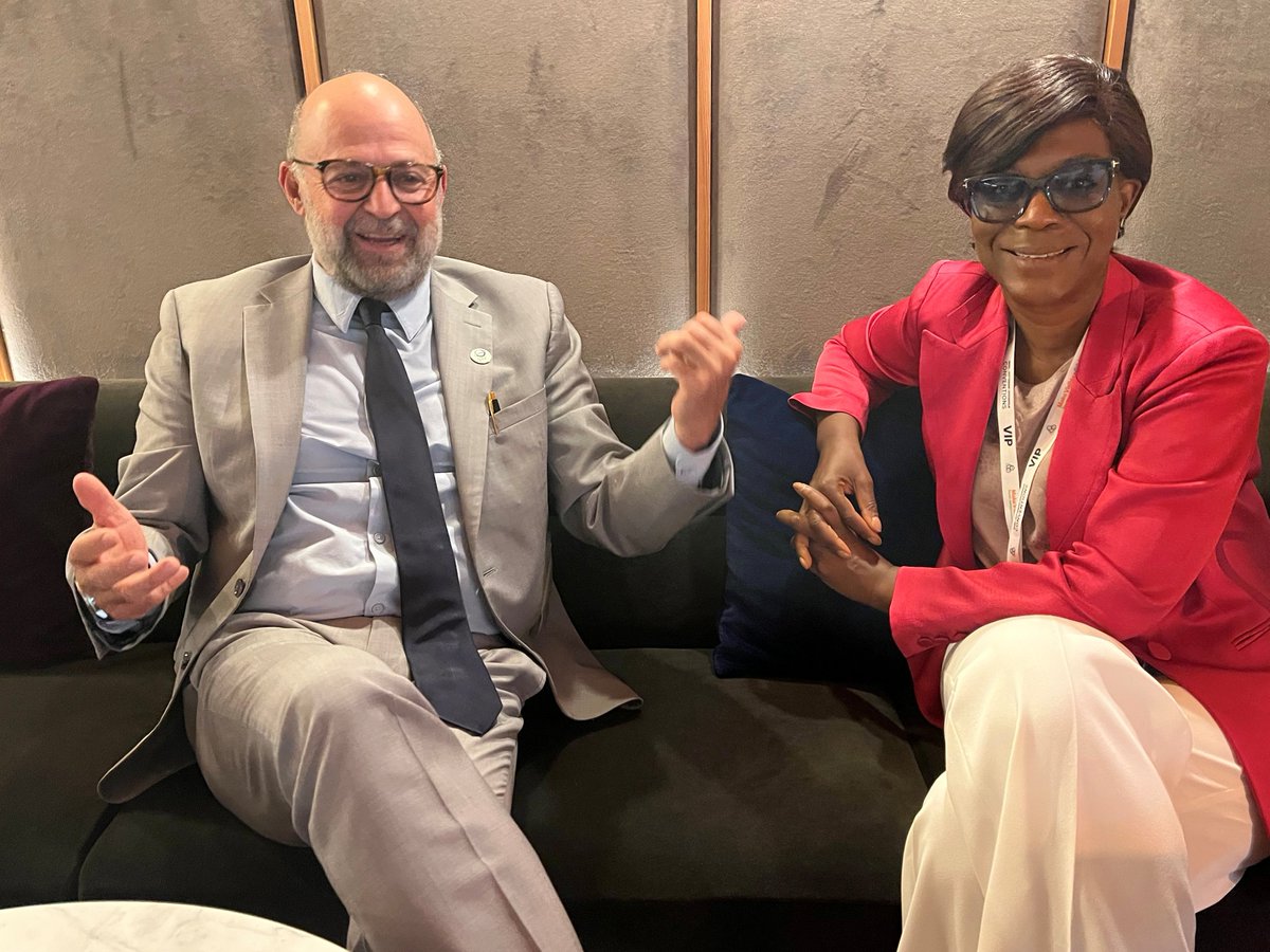 Global Environment Facility (GEF) (@thegef) on Twitter photo Today in Geneva, GEF CEO <a href="/cmrodrigueze/">Carlos Manuel Rodriguez</a> & <a href="/ASoudanNonault/">Arlette Soudan-Nonault</a>, Minister of the Environment, Sustainable Development and the Congo Basin, shared ideas + positive energy about Africa’s priorities for primary forests, carbon offsets, and strong models of nature investment into the #GEF9. Today in Geneva, GEF CEO <a href="/cmrodrigueze/">Carlos Manuel Rodriguez</a> & <a href="/ASoudanNonault/">Arlette Soudan-Nonault</a>, Minister of the Environment, Sustainable Development and the Congo Basin, shared ideas + positive energy about Africa’s priorities for primary forests, carbon offsets, and strong models of nature investment into the #GEF9.