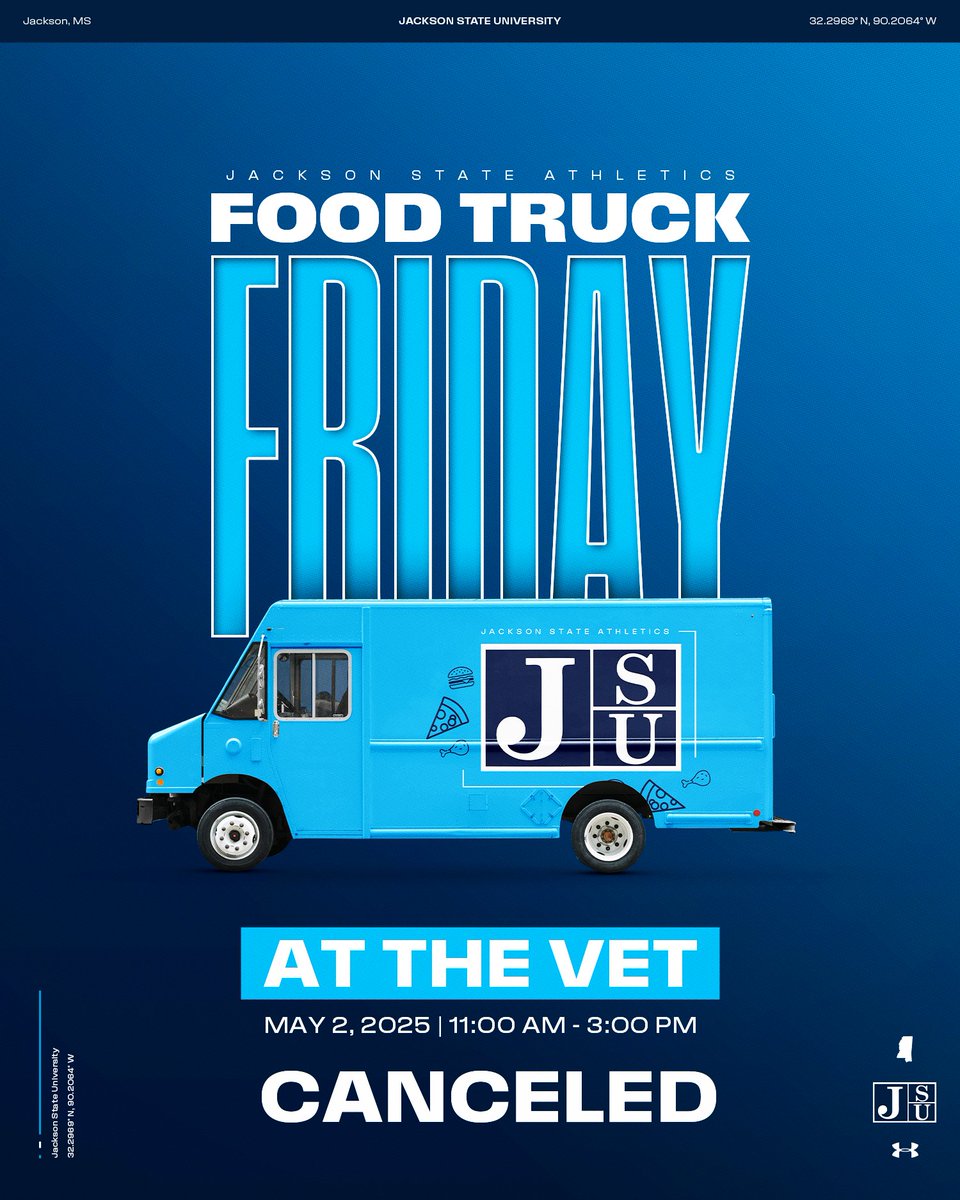This week's Food Truck Friday has been canceled due to weather ... we will see at the next one

#TheeILove | #BleedTheeBlue