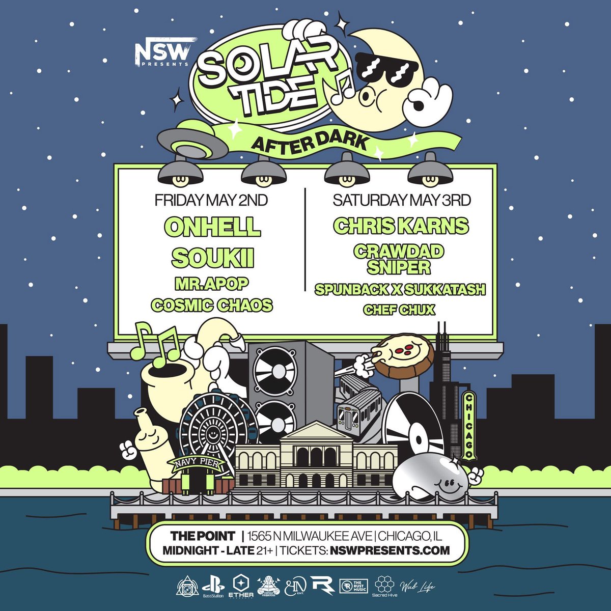 🌞🌊 Tomorrow, we begin the 5th installment of Solar Tide.

From day one, it’s been about the people: the artists, the dancers, the dreamers. YOU. Thank you for being part of the journey.

We can’t wait to gather, celebrate, and share another beautiful weekend with you all. 🪩✨