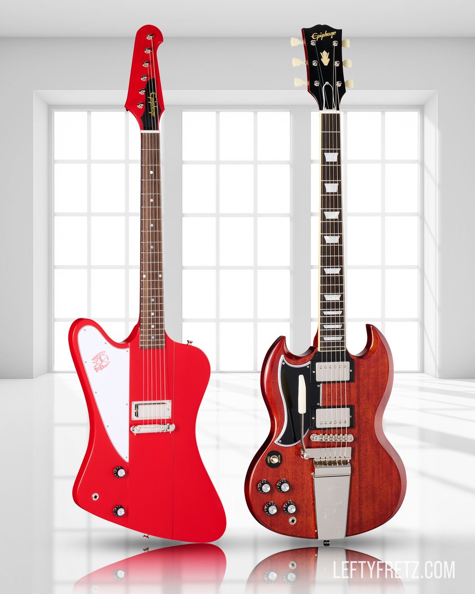 So, it would appear that there are an additional TWO Epiphone Inspired By Gibson Custom lefty models to add to the already fairly tasty line-up!
I've added both models to the article over at LeftyFretz.com - Huzzah! 📷