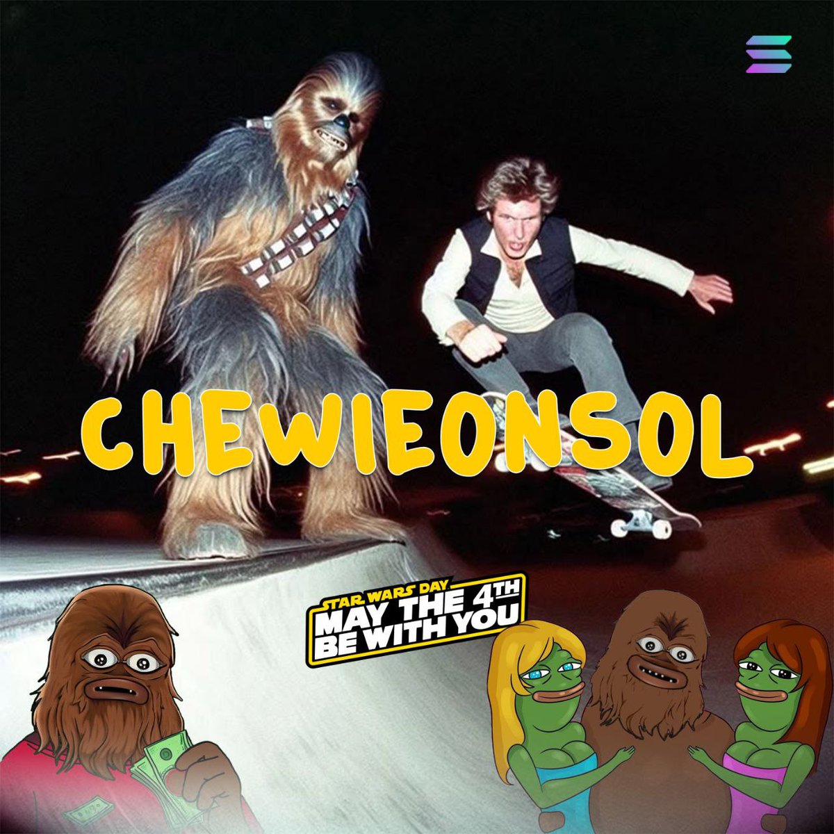 Chewbacca's secret move - kickflip to the moon 

#CHEWIE