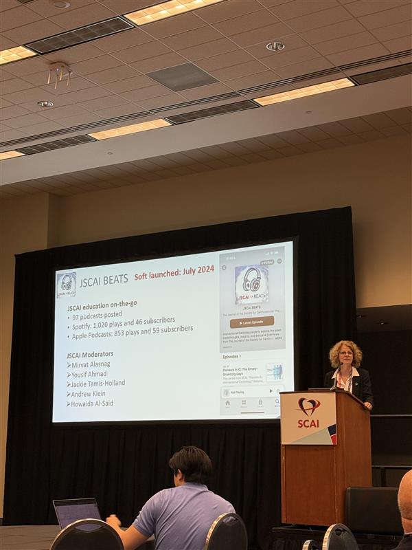 MyJSCAI (@myjscai) on Twitter photo 💥Best of #JSCAI happening now! <a href="/AlexandraLansky/">Alexandra Lansky</a> showcasing our greatest hits from the past year. #SCAI2025
Spotlight🔦:
Follow us on our new podcast channel JSCAIBEATS!
🍎apple.co/44AAPfh
🎧spoti.fi/4iyLKcF
<a href="/SCAI/">SCAI</a> <a href="/AGoldsweig/">Andrew M. Goldsweig, MD, MS</a> <a href="/SandeepNathanMD/">Sandeep Nathan, MD, MSc</a> <a href="/SuzanneJBaron/">Suzanne J. Baron MD MSc</a> 💥Best of #JSCAI happening now! <a href="/AlexandraLansky/">Alexandra Lansky</a> showcasing our greatest hits from the past year. #SCAI2025
Spotlight🔦:
Follow us on our new podcast channel JSCAIBEATS!
🍎apple.co/44AAPfh
🎧spoti.fi/4iyLKcF
<a href="/SCAI/">SCAI</a> <a href="/AGoldsweig/">Andrew M. Goldsweig, MD, MS</a> <a href="/SandeepNathanMD/">Sandeep Nathan, MD, MSc</a> <a href="/SuzanneJBaron/">Suzanne J. Baron MD MSc</a>