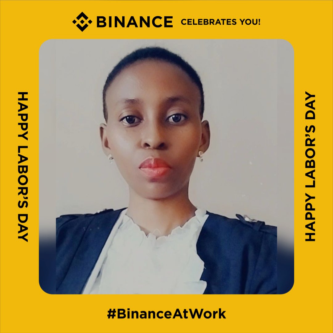 Proud Binancian! #HappyLaborDay #BinanceAtWork <a href="/BinanceAfrica/">Binance Africa</a>
