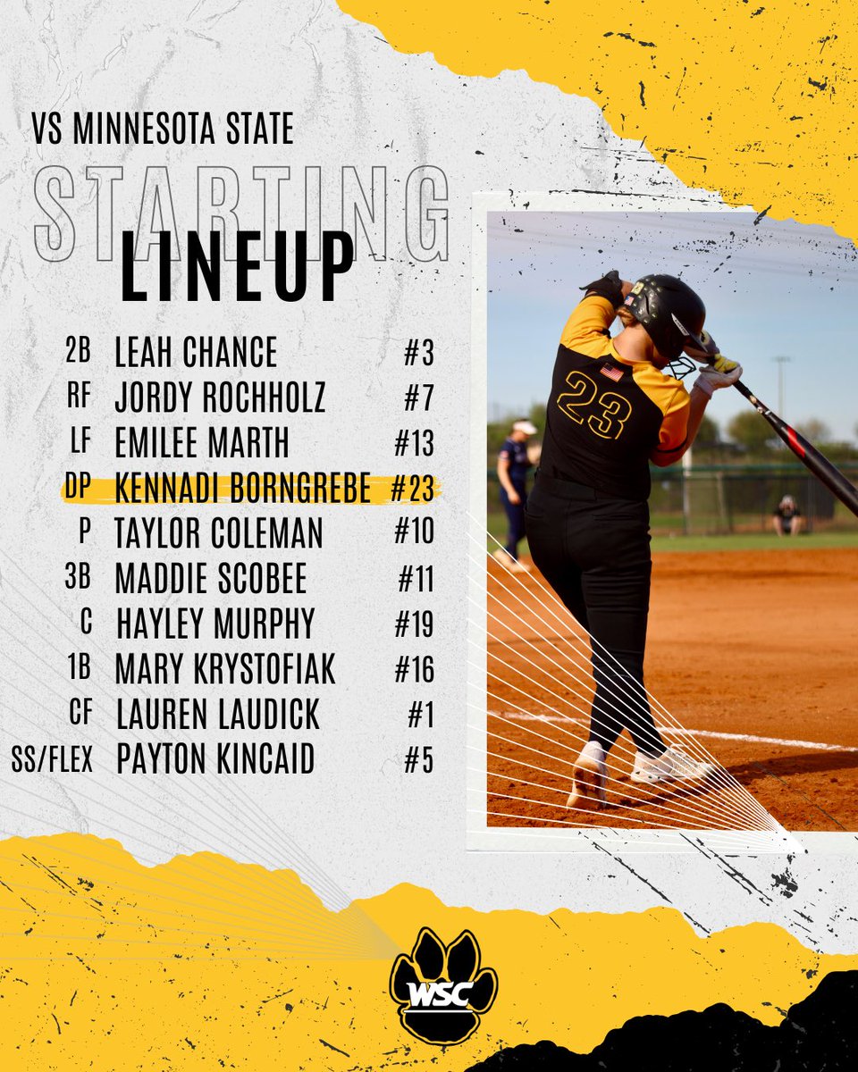 📋: Today’s Starters vs Mankato

#GoCats