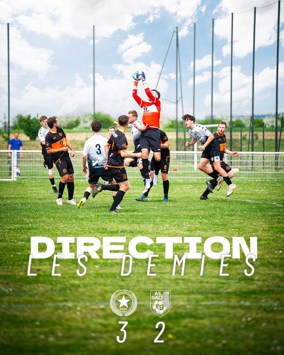 🔥 EN ROUTE POUR LES DEMIES !

Cet après-midi, nos Tangos se sont imposés 3-2 face à l’AS Gacé dans un quart de finale bouillant de la Coupe de l’Orne !
 ⚽️ Mika Laurent ⚽️ Yassine Abida ⚽️ Enzo Quouillault

Merci au public venu en nombre, vous avez mis le feu au stade 🫶