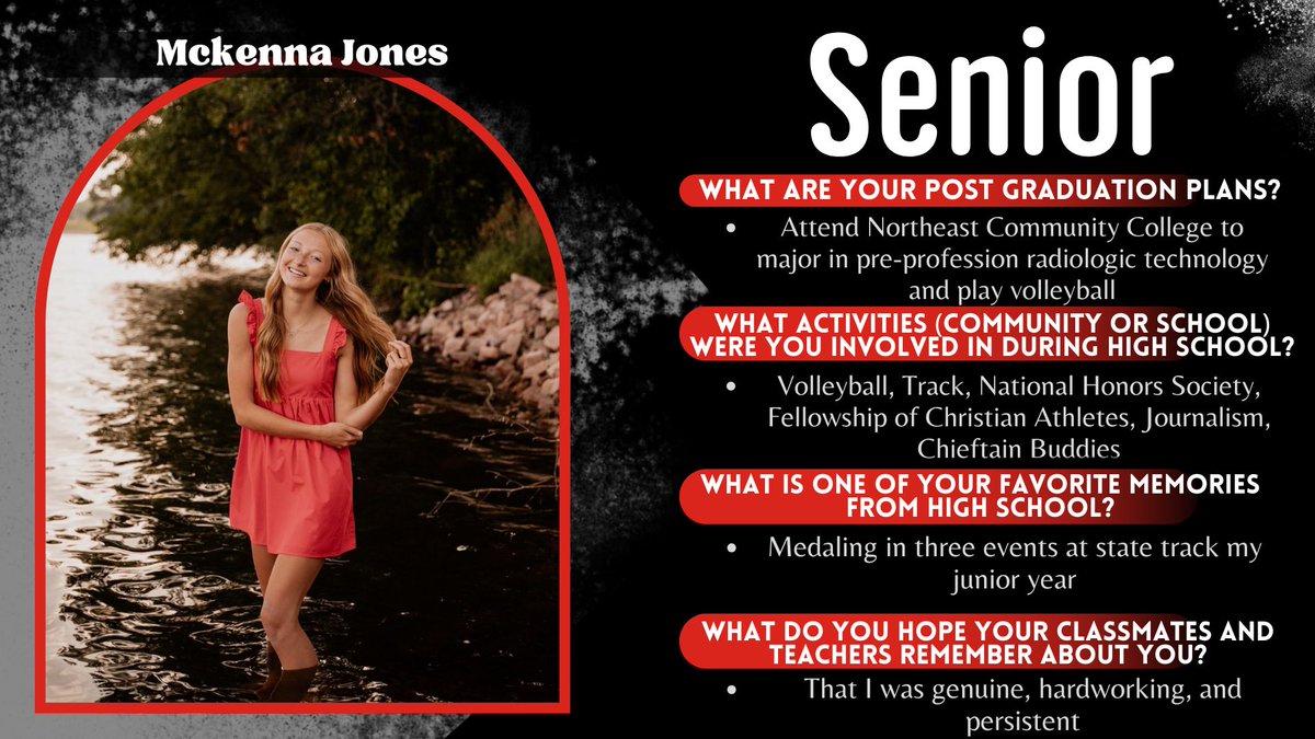 Congratulations on graduating, Mckenna! #YutanSeniors2025