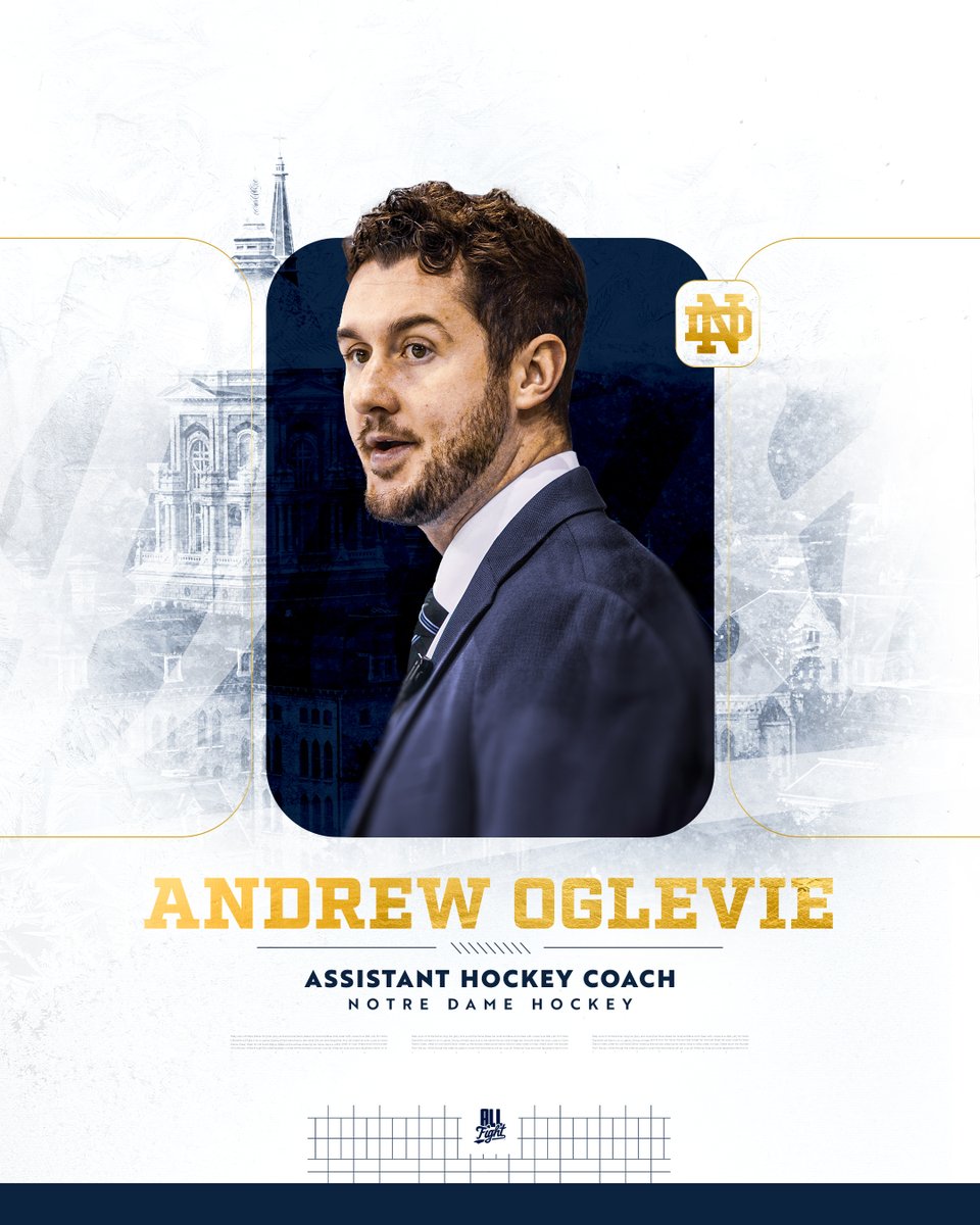 Welcome home, <a href="/AndrewOglevie/">Andrew Oglevie</a> ☘️

The Irish alum joins Sheahan's staff as assistant coach.

🔗 fightingirish.com/oglevie-return…

#GoIrish
