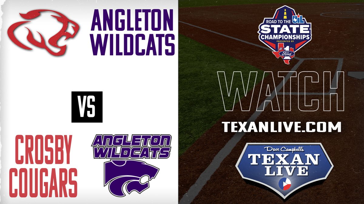 Dave Campbell’s Texan Live - Texanlive.com (@texan_live) on Twitter photo Softball Area
🥎 Crosby vs Angleton
🎙️ <a href="/TrevorBullard2/">Trevor Bullard</a>
📺 Game One (5/1 at 5:30pm): bit.ly/4kjLpMD
📺 Game Two (5/2 at 5:30pm): bit.ly/4lWQ1JS
📺 Game Three If Needed (5/3 at 12pm): bit.ly/43aS99y
#TXHSSB #DCTF #TexanLive Softball Area
🥎 Crosby vs Angleton
🎙️ <a href="/TrevorBullard2/">Trevor Bullard</a>
📺 Game One (5/1 at 5:30pm): bit.ly/4kjLpMD
📺 Game Two (5/2 at 5:30pm): bit.ly/4lWQ1JS
📺 Game Three If Needed (5/3 at 12pm): bit.ly/43aS99y
#TXHSSB #DCTF #TexanLive
