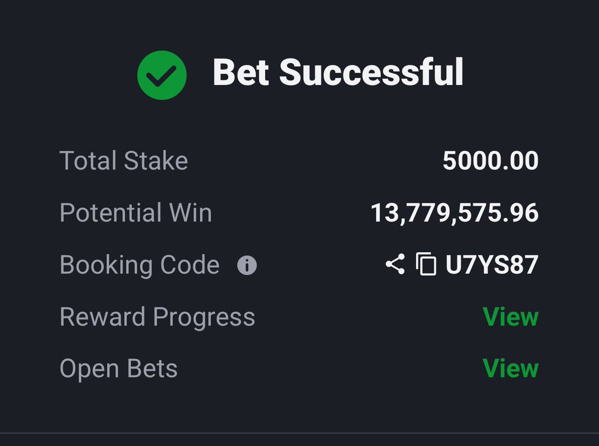 FOR_A_REASONS's tweet photo. NOTHING IS IMPOSSIBLE 

JUST BELIEVE 

U7YS87

RETWEET AND DROP YOUR SPORTYBET ID FOR 1,000 EACH 

@GiveRep 

BOOKIES FOR A REASON 😋 https://t.co/9dgv8nMCcz