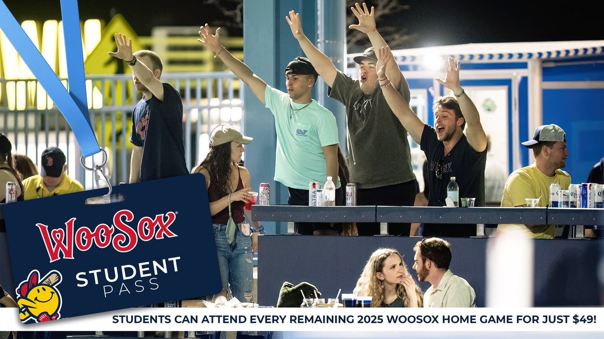 College students eat free at Polar Park tonight! Show your student ID at the WooSox Rewards World Headquarters (Section 11) to receive a meal voucher for free chicken tenders and fries!