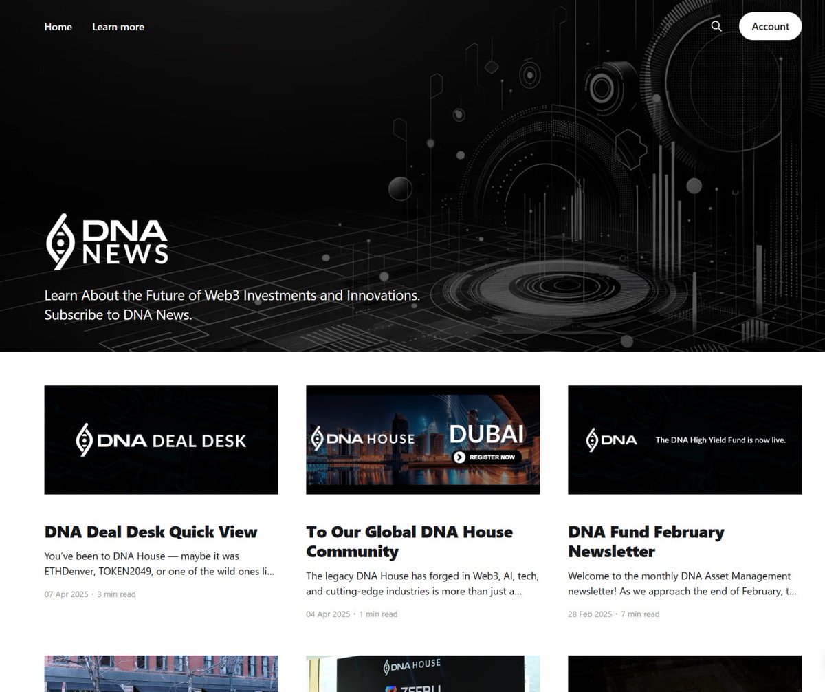 Stay informed as the Web3 ecosystem grows by subscribing <a href="/DNADealDesk/">DNA Deal Desk</a> news here:

dnadealdesk.com/subscribe

Witness powerful Web3 network effect made possible by institutional-grade RWA infrastructure from <a href="/ChintaiNetwork/">Chintai</a> powered by $CHEX