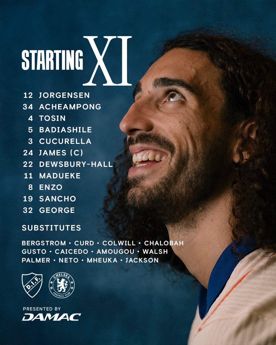 🚨TYRIQUE GEORGE STARTS AT STRIKER FOR CHELSEA! 🔵👊
