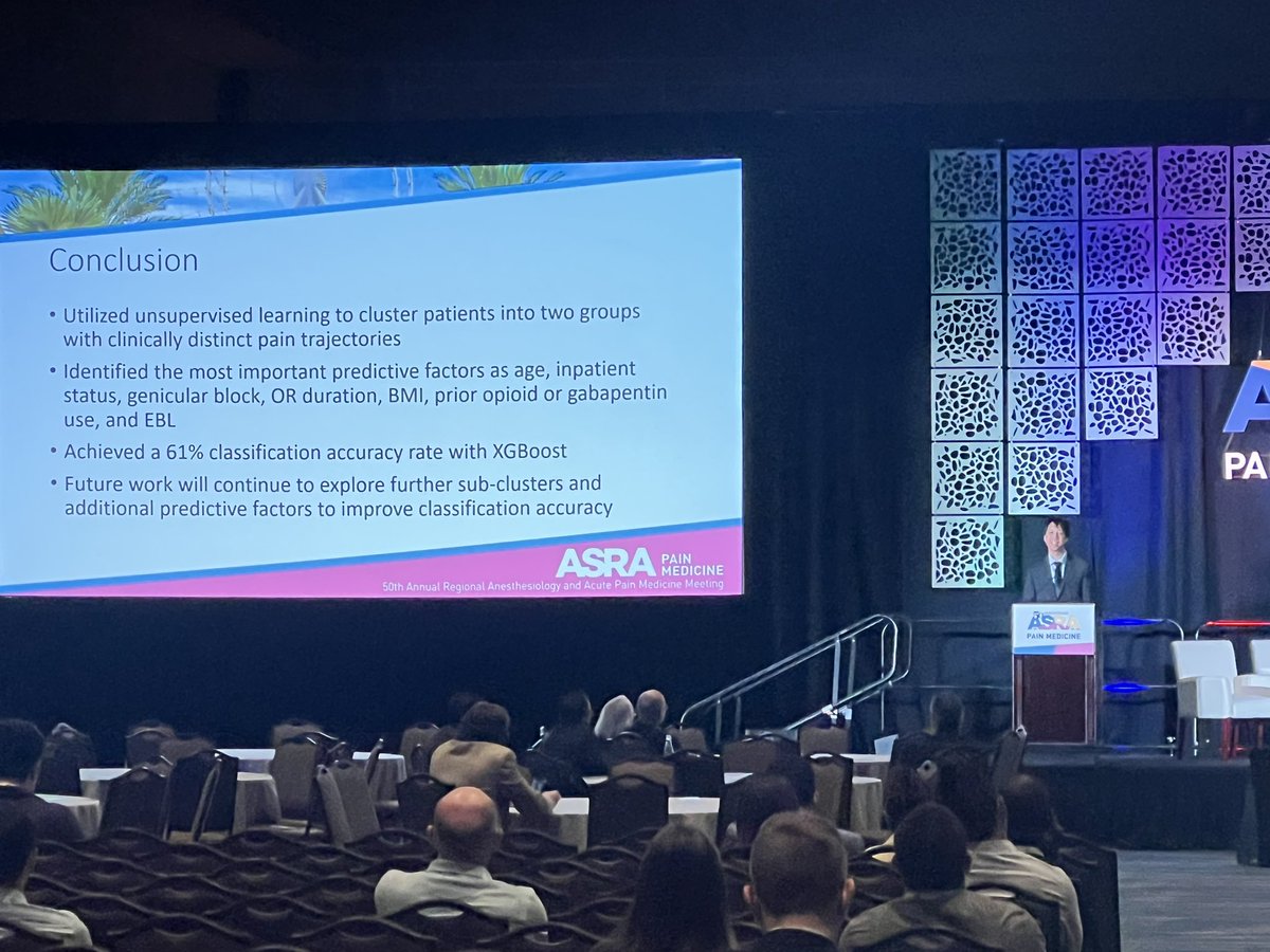 Stephen Haskins (@shaskinsmd) on Twitter photo Congratulations to our <a href="/HSSAnesthesia/">HSS Anesthesiology</a> Fellow Justin Chew, MD, PhD presenting at the <a href="/ASRA_Society/">ASRA Pain Medicine</a> #ASRASPRING25 #ASRA50 on the role of machine learning to assess TKA pain archetypes!
<a href="/HSpecialSurgery/">Hospital for Special Surgery (HSS)</a> <a href="/EMARIANOMD/">Ed Mariano, MD, MAS, FASA, FASRA šŗšøšµš</a> <a href="/dr_rajgupta/">Raj Gupta, MD, FASRA</a> <a href="/MaryJHargett1/">Mary J. Hargett</a> <a href="/Ropivacaine/">Dr. Vishal Uppal MBBS, FRCA šØš¦š®š³š“ó §ó ¢ó ³ó £ó “ó æ</a> <a href="/NarouzeMD/">Samer Narouze,MD,PhD,MMM</a> <a href="/DrJeniMD/">Jennifer Noerenberg</a> Congratulations to our <a href="/HSSAnesthesia/">HSS Anesthesiology</a> Fellow Justin Chew, MD, PhD presenting at the <a href="/ASRA_Society/">ASRA Pain Medicine</a> #ASRASPRING25 #ASRA50 on the role of machine learning to assess TKA pain archetypes!
<a href="/HSpecialSurgery/">Hospital for Special Surgery (HSS)</a> <a href="/EMARIANOMD/">Ed Mariano, MD, MAS, FASA, FASRA šŗšøšµš</a> <a href="/dr_rajgupta/">Raj Gupta, MD, FASRA</a> <a href="/MaryJHargett1/">Mary J. Hargett</a> <a href="/Ropivacaine/">Dr. Vishal Uppal MBBS, FRCA šØš¦š®š³š“ó §ó ¢ó ³ó £ó “ó æ</a> <a href="/NarouzeMD/">Samer Narouze,MD,PhD,MMM</a> <a href="/DrJeniMD/">Jennifer Noerenberg</a>