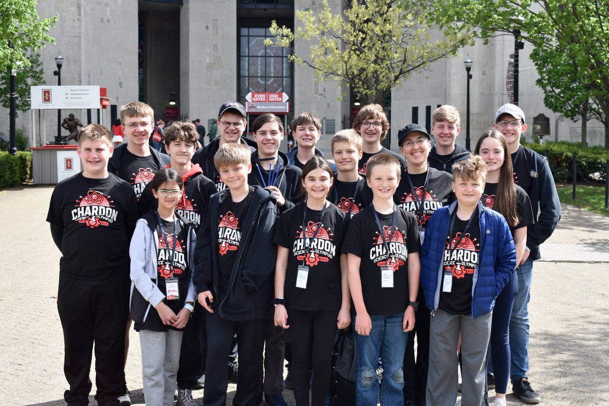 The Chardon Science Olympiad Division B team - consisting of fifth through ninth grade students - achieved 10th place in the Ohio State competition on Saturday, April 26, at The Ohio State University in Columbus.

Read all about it HERE: bit.ly/4jU7913

#WeAreChardon