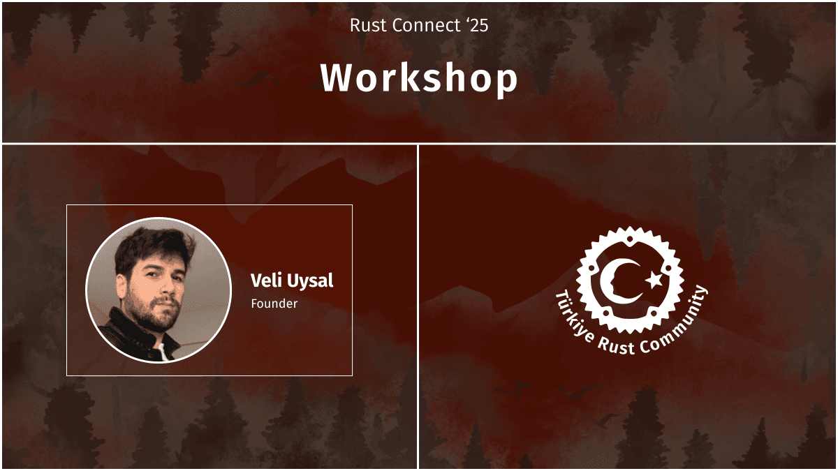 turkiyerustcom's tweet photo. #rustconnect konuşmacılarımızı tanıyalım.
Kurucumuz @0xVeliUysal Move Language: Rust-based DSL hakkında workshop düzenleyecektir.
Kaydolmayı unutmayınız.
🔗https://t.co/ullgRF7OMm