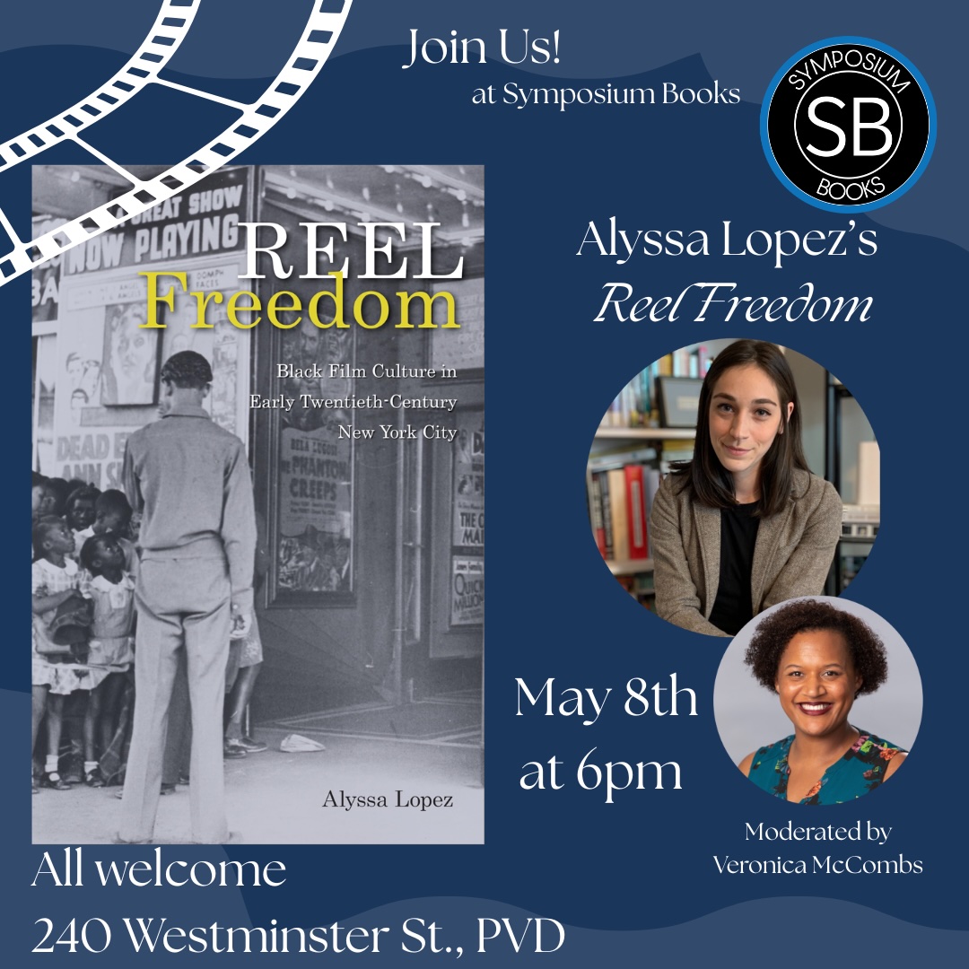 come out next week (5/8, 6pm) to support an amazing local bookstore &amp; hear a lil about "Reel Freedom" !!!!