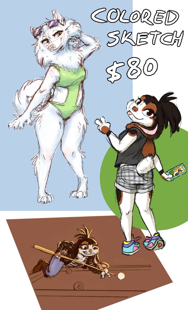 Vant 🦊 (@vulpesvant) on Twitter photo And lastly for now, I'll also have a limited amount of these colored sketch commissions open as well! ✏️ Pricing may vary with additional characters/complexity, please DM me for more! :) 
#commissionsopen #sketch And lastly for now, I'll also have a limited amount of these colored sketch commissions open as well! ✏️ Pricing may vary with additional characters/complexity, please DM me for more! :) 
#commissionsopen #sketch