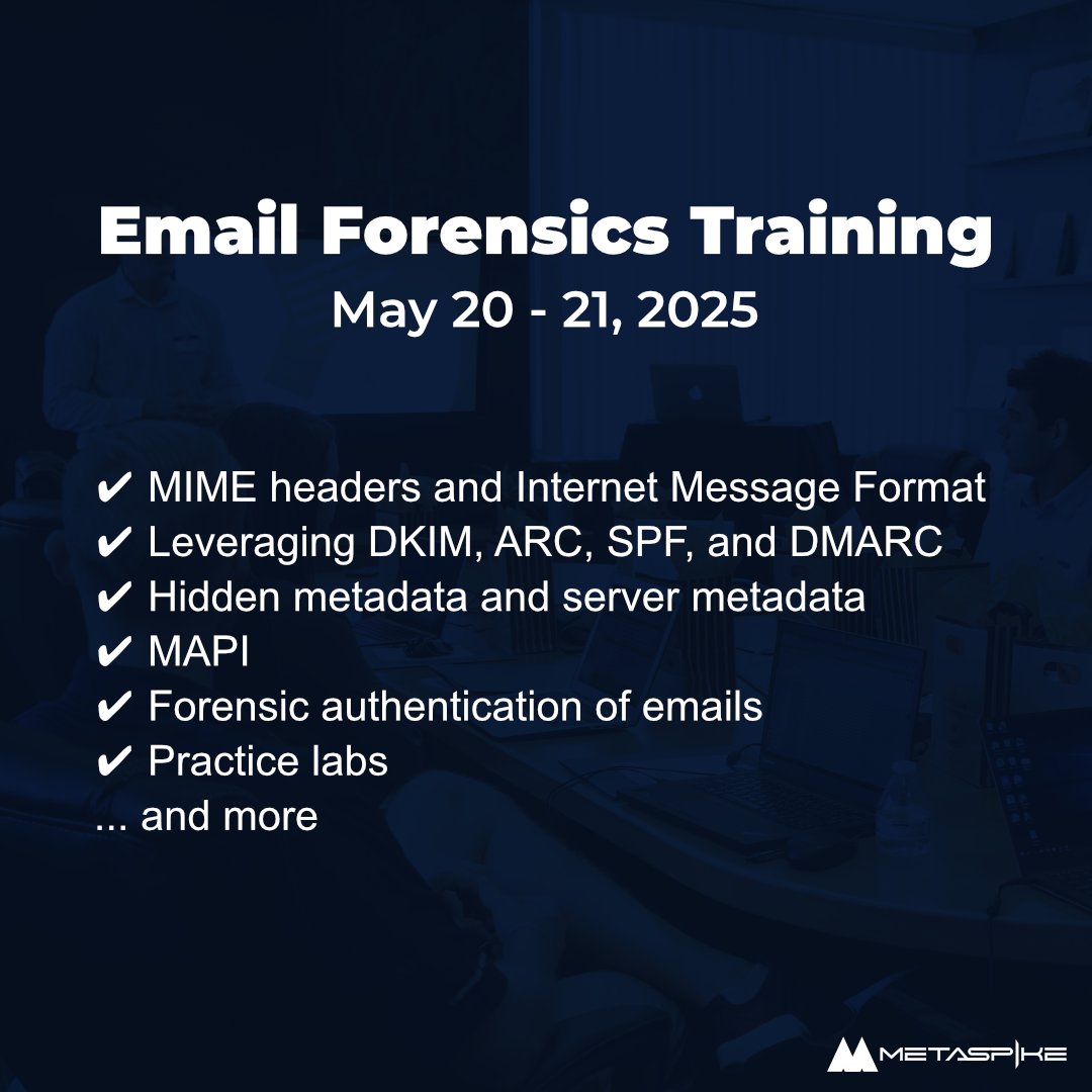 Join us this month as we dissect sophisticated phishing emails, delve deep into the architecture and protocols of diverse email systems, and learn advanced techniques for extracting and analyzing critical email evidence. m.klr.co/GOmcY #DFIR #eDiscovery #InfoSec