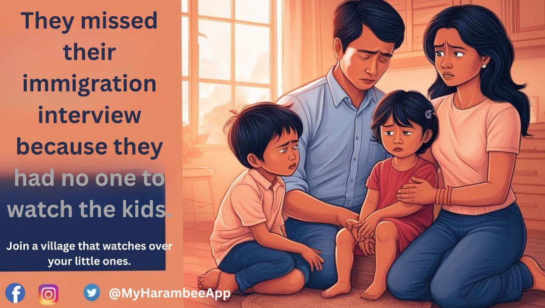MyHarambeeApp's tweet photo. On the Lawfully forum, a user named "soli soli" shared that they had an immigration interview coming up, but no one to watch their one-month-old baby. They didn’t feel safe leaving the baby in daycare and had no family or friends available to help. With no other option, they https://t.co/a3Jh0v0H8p