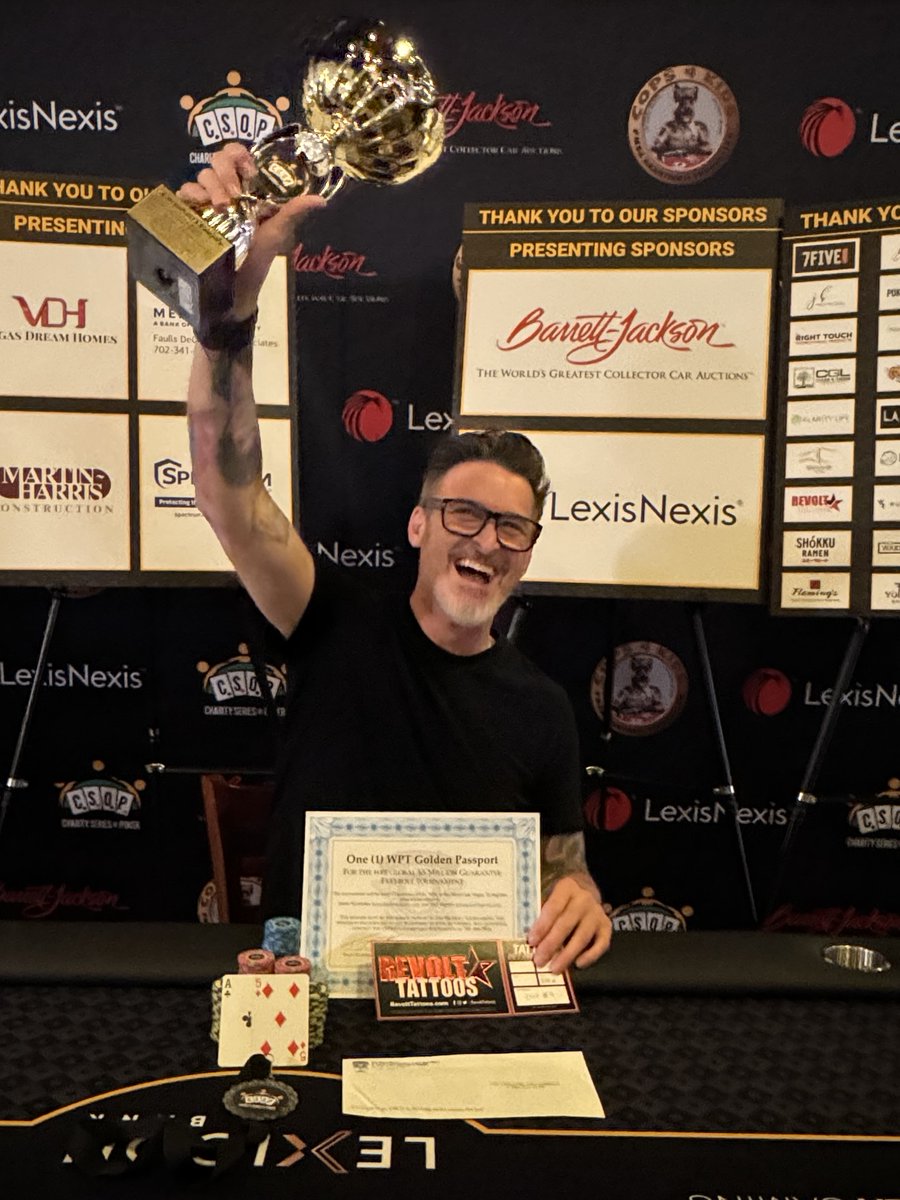 CharitySeriesOfPoker (@thecsop) on Twitter photo @CheyIvey
<a href="/joeyhamiltontat/">Joey Hamilton</a>
🔥 Support an amazing cause & go for the bounty! The 1st Annual Heroes At The Table #CSOP83 is on May 4! Let’s make it a night to remember! 🏅
#CriticalCareComics
🔗 charityseriesofpoker.org/ccc83 to register, donate, or bid! @CheyIvey
<a href="/joeyhamiltontat/">Joey Hamilton</a>
🔥 Support an amazing cause & go for the bounty! The 1st Annual Heroes At The Table #CSOP83 is on May 4! Let’s make it a night to remember! 🏅
#CriticalCareComics
🔗 charityseriesofpoker.org/ccc83 to register, donate, or bid!