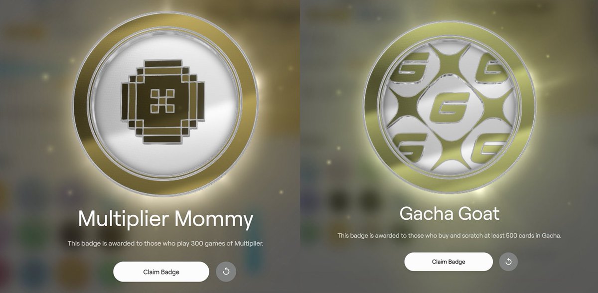 Got my Gacha badge for 500 games

Got my Multiplier badge for 300 games

When my noodles badge  ?