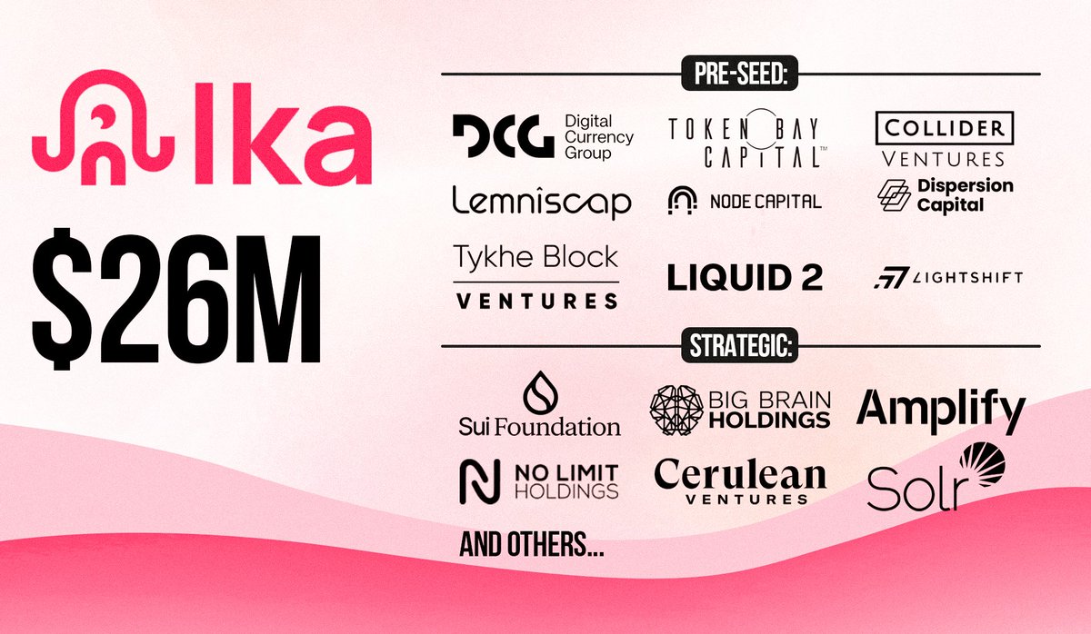 IKA Airdrop🪂🪂

• Raised: $26M
• Backed by SUI Foundation
• Cost: Free &amp; capital both options

Ika (ex. dWallet network) is the parallel MPC network, offering sub-second latency, scale and decentralization, and zero-trust security.

Here is a simple guide to farm IKA:👇

1.